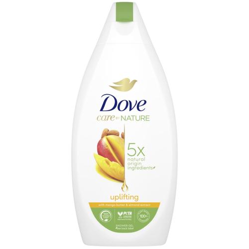 Dove Care by Nature Uplifting Shower Gel Αφρόλουτρο Gel με Άρωμα Μάνγκο & Εκχύλισμα Αμυγδάλου 400ml